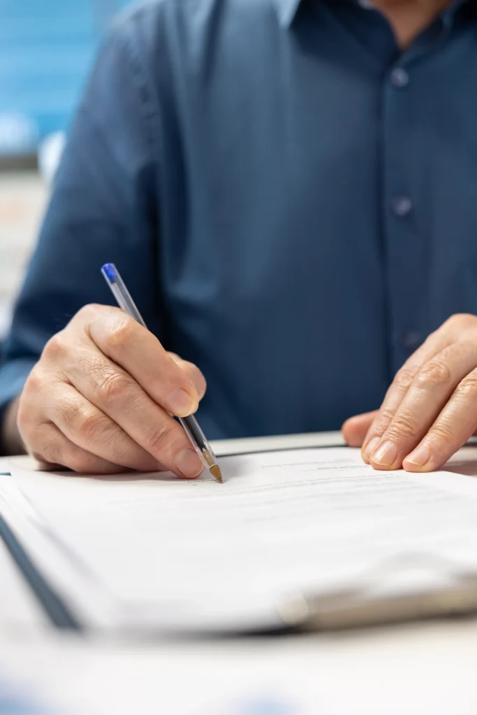 Signing an intervention order